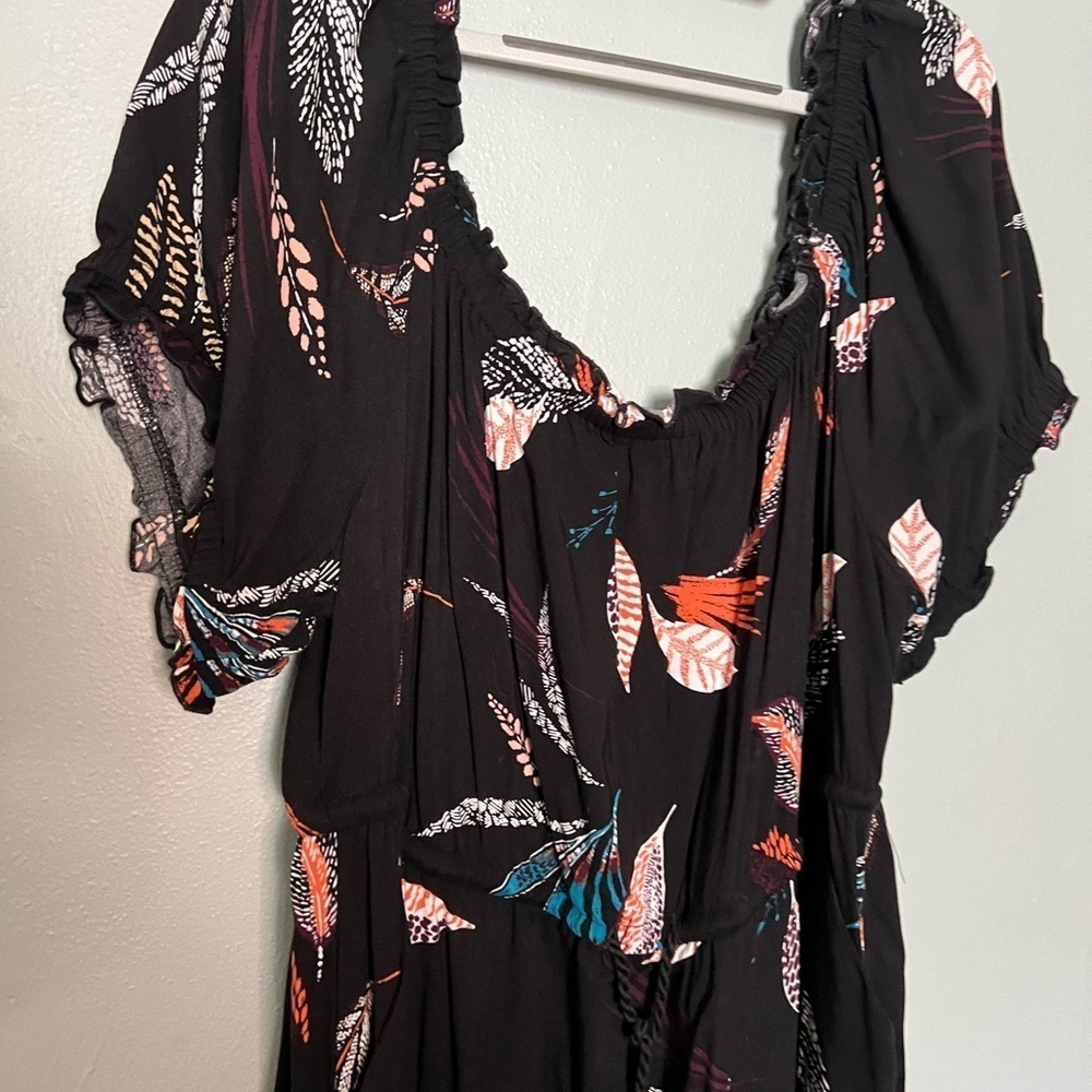 Torrid Midi Challis Puff Sleeve‎ Dress - Picture 8 of 8